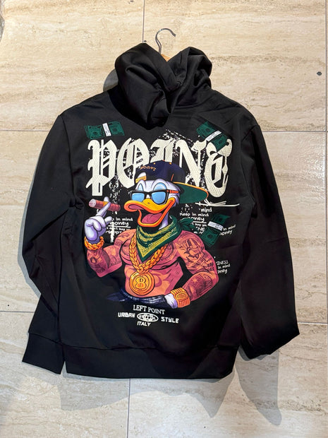 SUDADERA EL PATO URBAN STYLE NEGRO