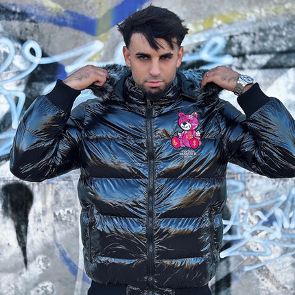 CHAQUETA DE OSO ROSA