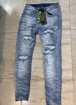 VAQUERO SLIM ROTO AZUL